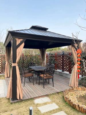 Roof Pavilion Aluminum hardtop galvanized metal High quality garden Modern luxury