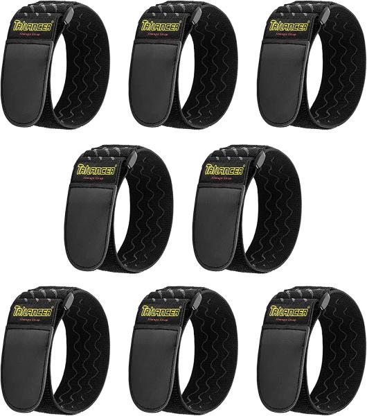 Cintas elásticas con tiras antideslizantes para mangueras, cuerdas, bicicletas, equipaje, camping, esteras de yoga
