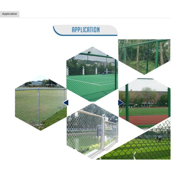 Металл 6 футов сетки звена цепи ограждая Pvc горячего погружения гальванизированный покрыл