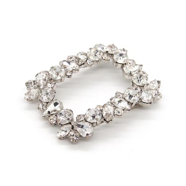 Crystal Ladies Shoes Decoration Accessories 55mm*40mm Fashion Styl