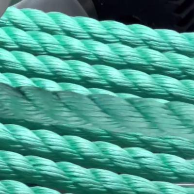 3-Strand Polyester Twist Rope Black Gold White 5mm 6mm Marine Ropes In Packaging