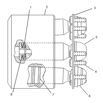 5I-4403 5I4403 Center Pin For  Excavator Hydraulic Pump Parts
