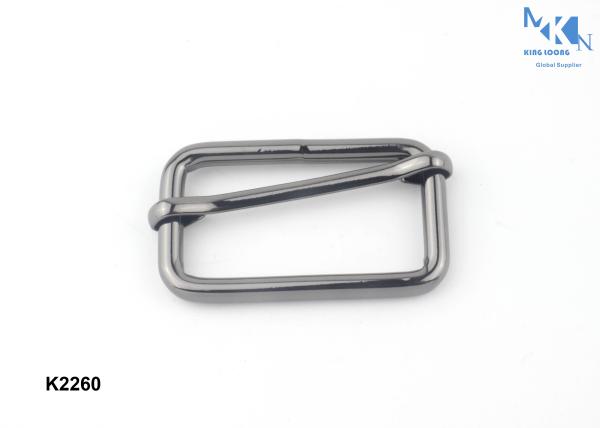 Custom Logo Brushed Metal Belt Pin Buckle For Belt Bag Handbag Eco - Friendly