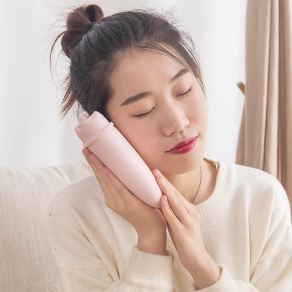 Прозрачная мягкая силиконовая бутылка с горячей водой для облегчения боли в пояснице спины шея плечи Theopy