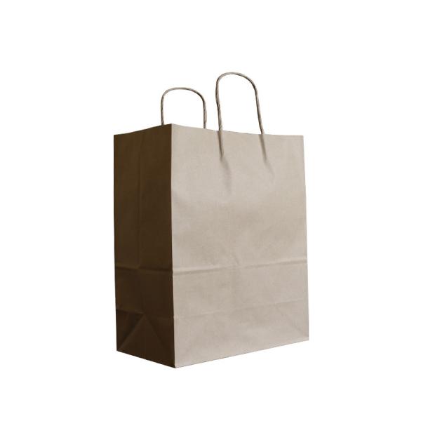 80 - 160gsm Recyclable Paper Bag Flexo Printing Hand Length Handle Shopping Bags