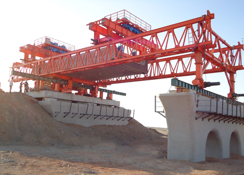 450T Lifting Beam Double Girder Gantry Crane 380V For Bridge Construction