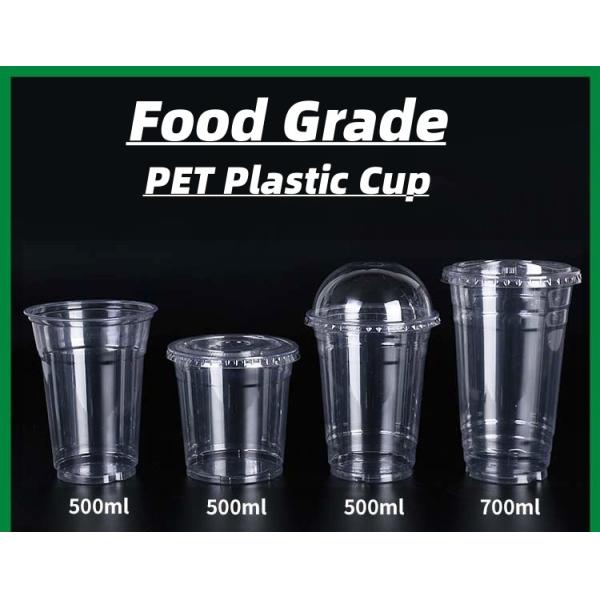 Customized Logo Clear PP/Pet Transparent Disposable Plastic Cup About Shipping Cost