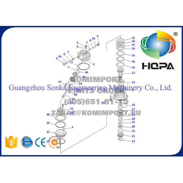 Сопротивление масла для гидравлических частей уплотнения, черный цвет наборов уплотнения масла ПК120-6