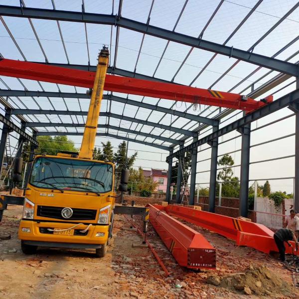 LD electric single beam bridge crane,10T truss, electric crane, steel wire electric hoist