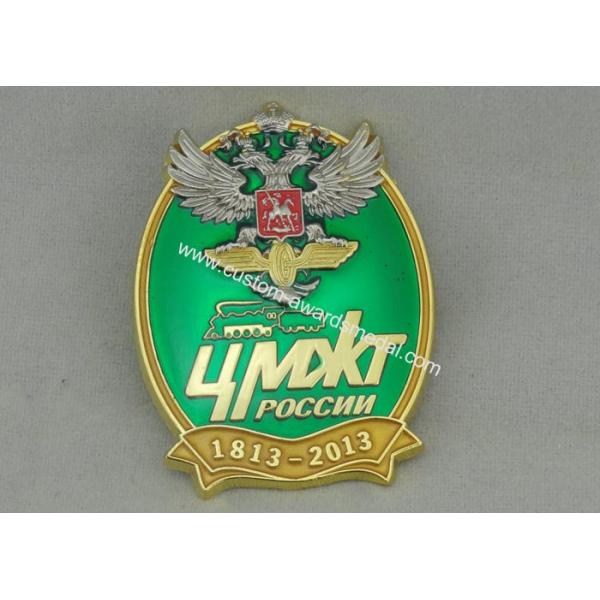 Zinc Alloy / Brass / Copper Ford transparenEnamel Medal, Custom Back Side Curved Medals for Swimming, Football, Marathon