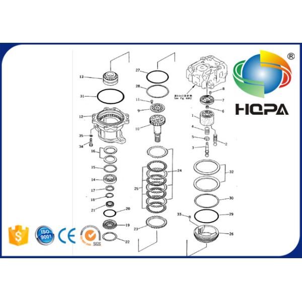 706-77-01150KT 706-77-01150 Travel Motor Seal Kit For Komatsu PC300-5 PC400-5