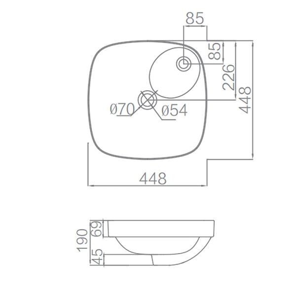 Туалет Ceram таза тщеты застеклил изготовитель Китая изделий квадратного Bathroom тазов мытья руки санитарный