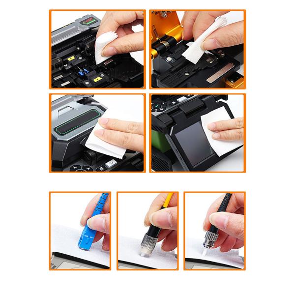 90 Уборные салфетки трубные оптико-волоконные очистные соединители