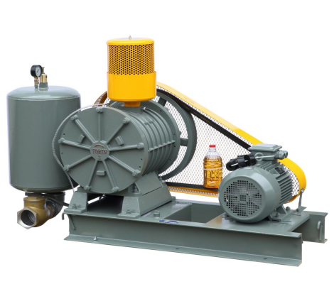 HC-100s Rotary Air Blower , Blue Air Root Blower For Water Treatment
