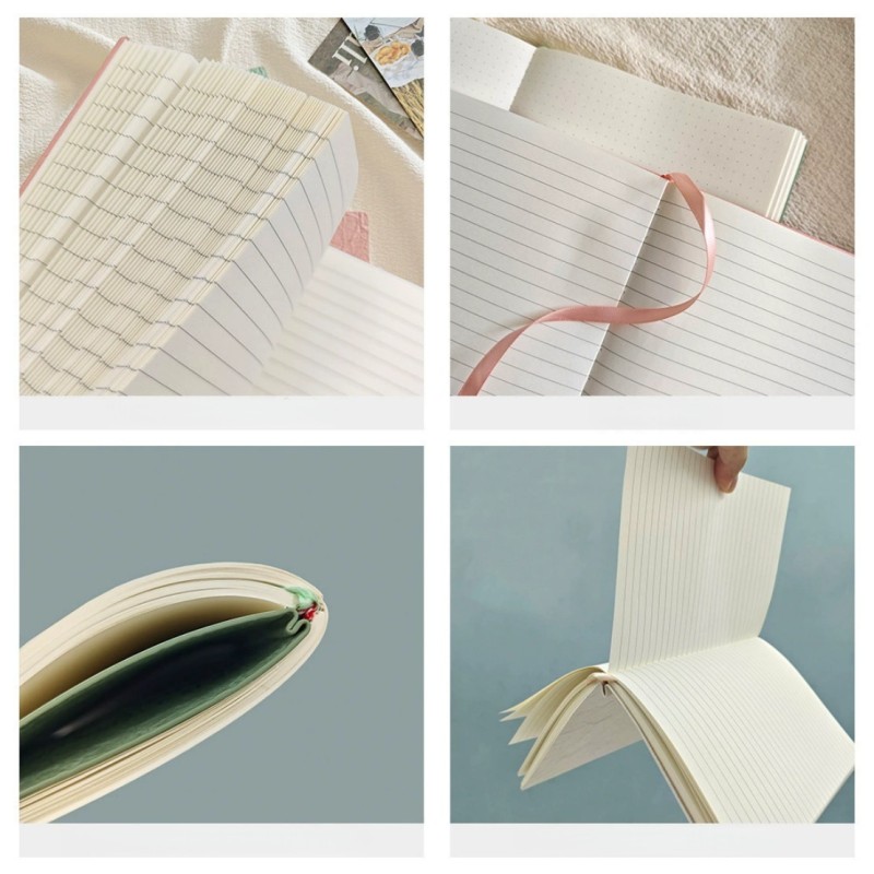 A5 Cover Custom Leather Notebook Wrinkled Vintage Minimal Notepad For Office Study