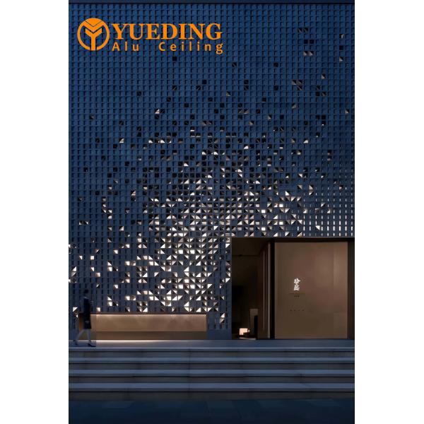 Custom Modern Aluminum Curtain Wall Panels Structure Curved Facade Cladding