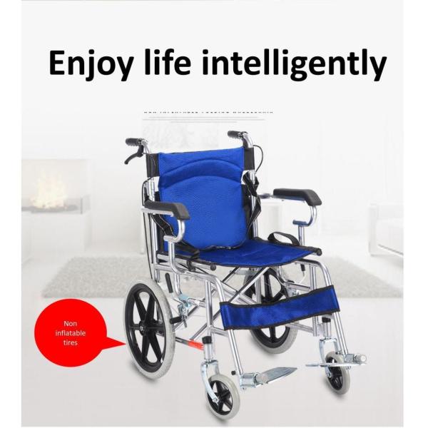 Breathable Fabric Cushion Tianjin Producer Chrome Frame Folding Steel Manual Wheelchair