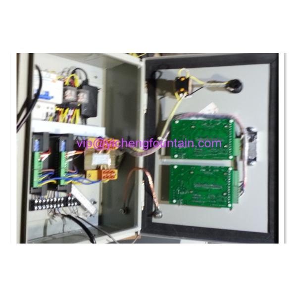 Stainless Steel 304 Water Fountain Equipment With Music / Electrical Control Cabinet