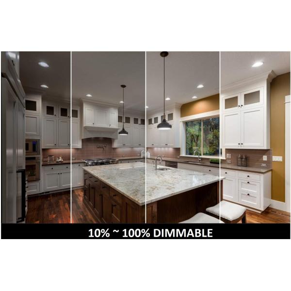 Baffle Trim 6 Inch LED Flush Mount Light , 14W 5cct Slim Flush Mount Light