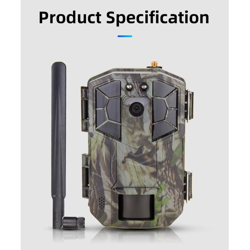 4G LTE Wireless Cellular Trail Camera with App for Deer Hunting &Videos on Any Phone Verizon, AT&T, Game Trail Camera 4G