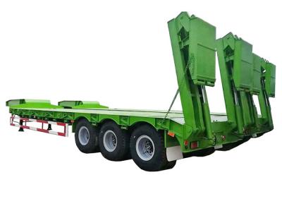 12ft verde 2 Gooseneck destacável de Axle Low Bed Semi Trailer Q345B