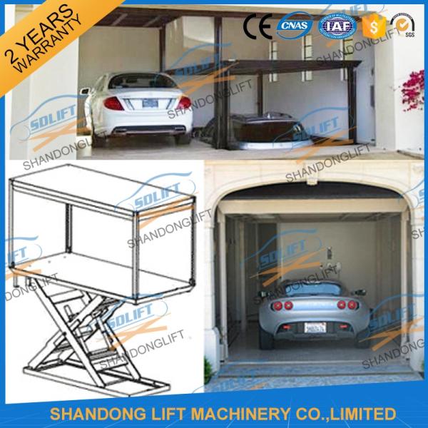5T 3M Hydraulic Car Lift for Home Garage Basement 2 Car Parking Scissor Lift CE