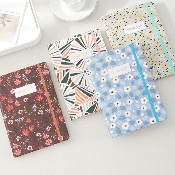 Strap Design Hardcover Notebook A5 Thick Ink-Proof Paper Journal Featuring Van Gogh's Paintings