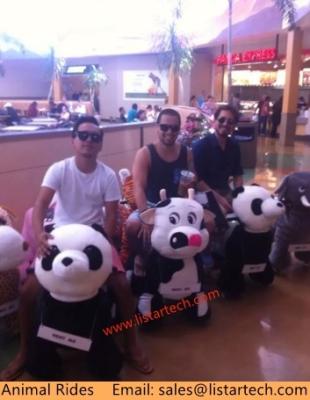 plush motorized animals coin operated car kids ride Battery Operated Animal Rides