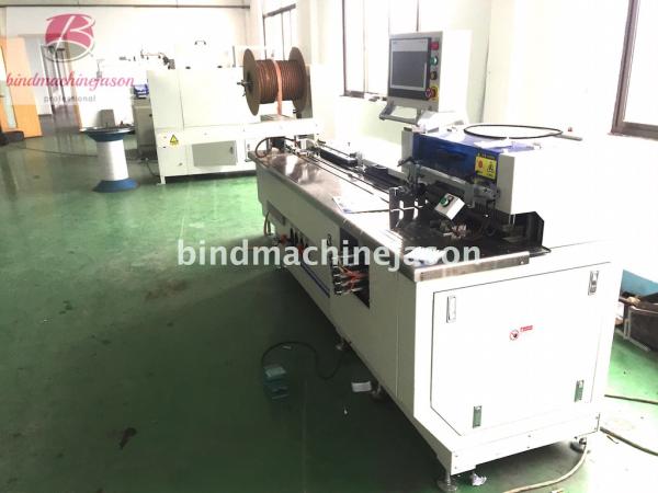 Spooling wire closing machine with hole punching function PBW580 for notebook