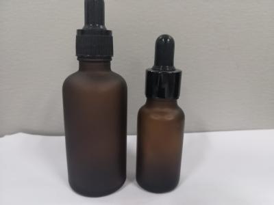 o vidro Amber Dropper Bottle do círculo 5ml-100ml, garrafa do conta-gotas do óleo essencial personalizou o logotipo