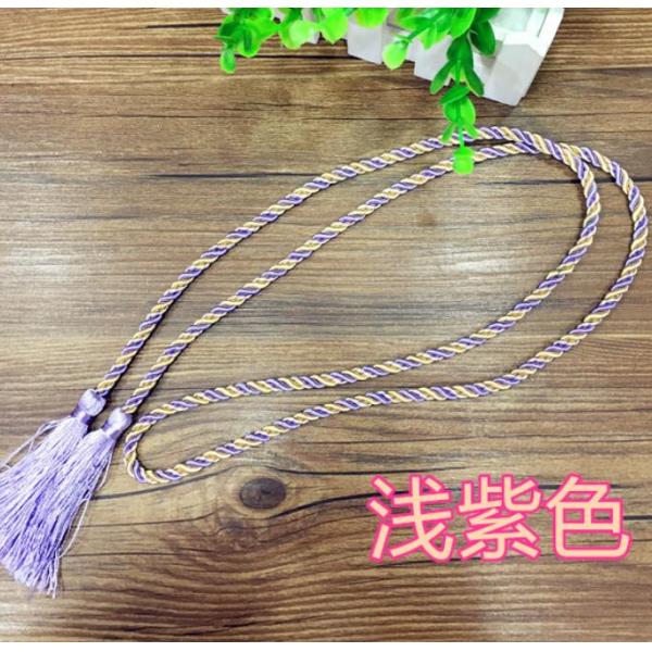 Delicate fluorescent multicolored fringe tassel trimming for graduation cap decoration