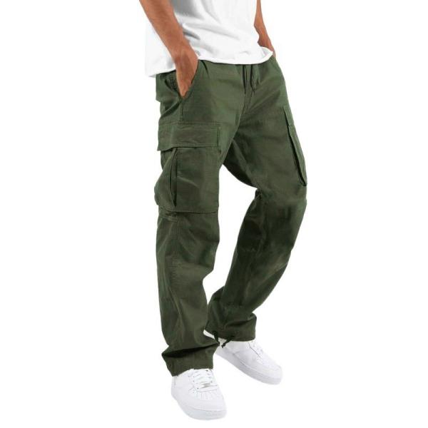 Others Wash Pure Cotton Men's Cargo Kurta Formal Pants for Tactical Hiking by XMAMLON