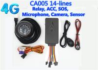 Linha microfone RS232 CAT4 G/M do perseguidor SOS do fechamento 4G GPS do motor para o carro