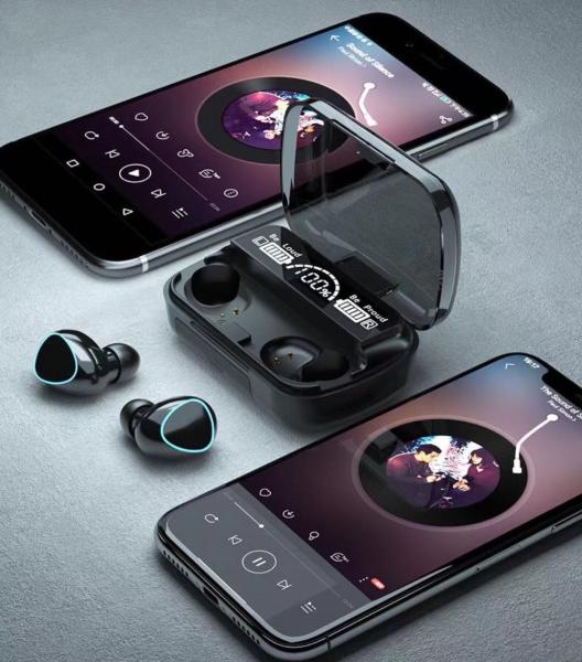 BT5.3 TWS Wireless Headphones Invisible Bluetooth Earbuds With 800mah Power Bank