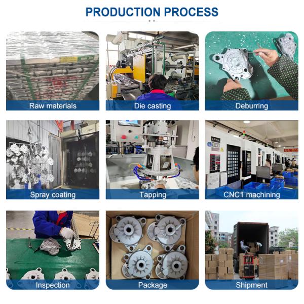 A360 Aluminium Pressure Die Casting Products Casting Heat Sink 0.05mm Tolerance