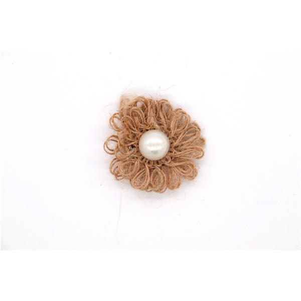 Hand Sintered Edge Flower /girl flower made of satin ribbons/Hand-simulated flower Various colors Fabric, wool
