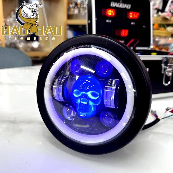 Aluminum 12V 5.75 Inch Motorcycle Front LED Headlight For HONDA CG CN GN CD70