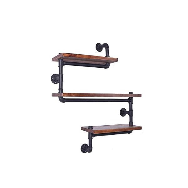 Malleable Iron Flange Industrial Pipe Shelving Wall Mounted With Casting ISO9001