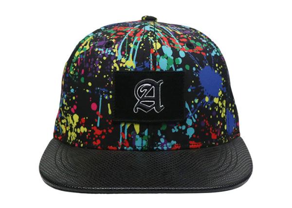 Paint - Splashing Style Womens Snapback Hats , Colorful Hip Hop Snapback Caps