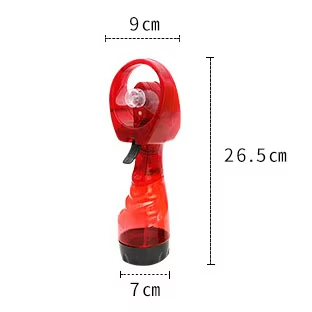 Battery Powered Summer Outdoor Travel Hand Held Standing Mini Portable Water Mist Spray Bottle Cooling Fan with Water Tank