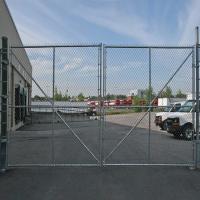 Industrie utilisée clôture galvanisée à chaîne avec portes