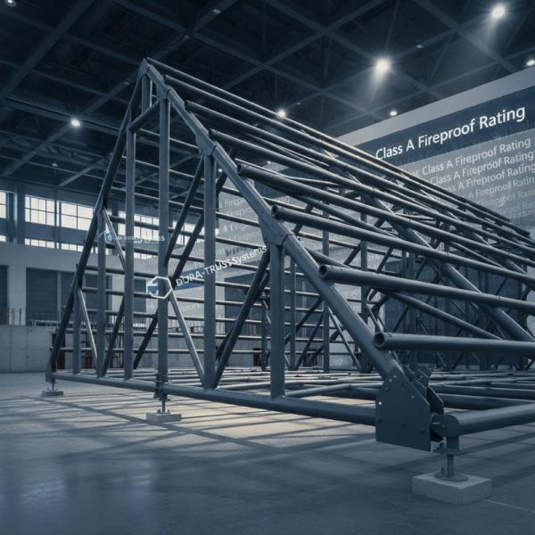 Customizable Heavy Duty Truss with 30% Roof Pitch and Class A Fireproof Rating for Large Scale Buildings