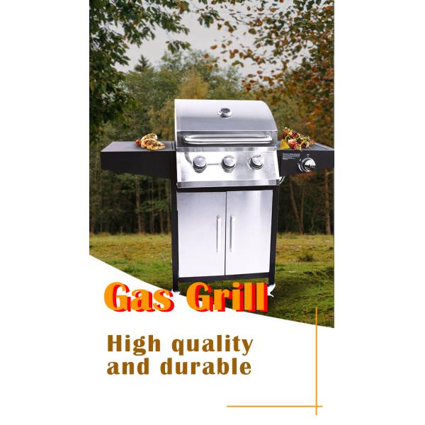 Regulate Temperature Gas Grill Durable Multiple Oven BBQ Smoker for Outdoor Barbecue
