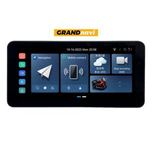 ポータブル 6.3 インチ アンドロイド モーターサイクル GPS ナビゲーション カープレイ アンドロイド オートと DVR ラジオ機能をサポートする 無線モ