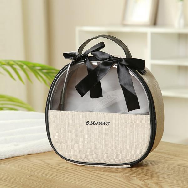 Zipper Closure Lady Beauty Case for Professional Ladies Solid Pattern and Handle Design