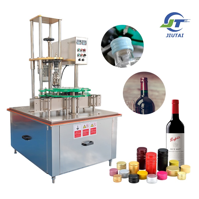 Automatic Glass Plastic Bottle Capping Machine Water Beverages Bottle Cap Sealing Screw Capping Machine