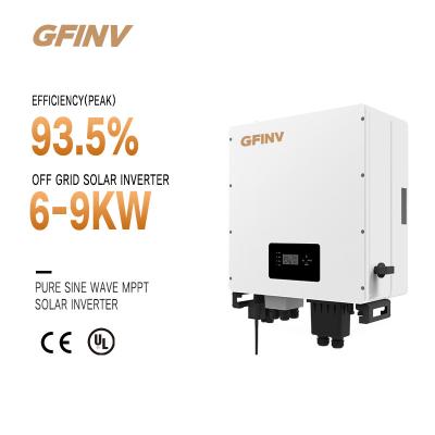 Residential 6kw 9kw Three Phase On Grid Solar Inverters 380V Quick Backup