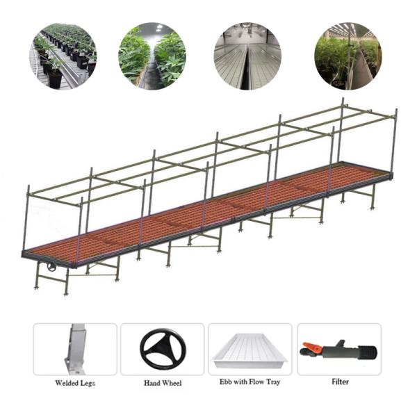 Расти коммерчески конопли вертикальный кладет системы на полку марихуаны 3 Mm Hydroponic 4x8ft