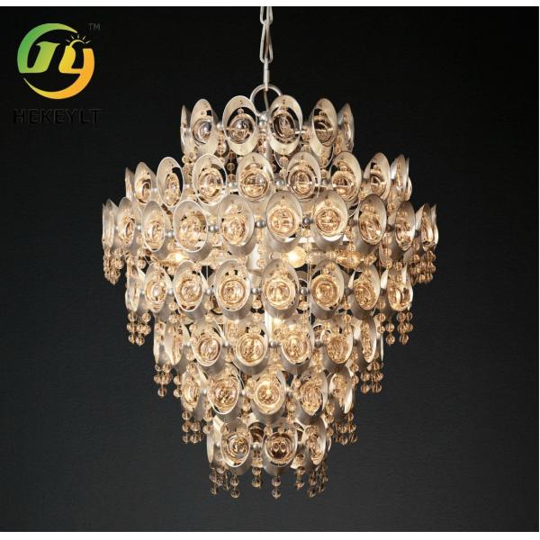 Винтажная чистая медная люстра гостиницы спальни комнаты прожития хрустальной люстры