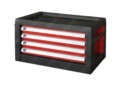 Steel Multifunctional Tool Box Top Cabinet , Red Black Metal Tool Chest With Drawers